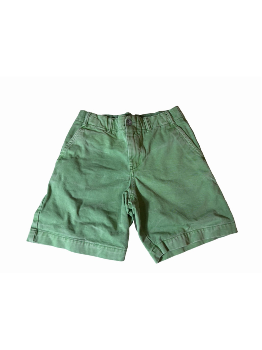 Polo Ralph Lauren Kids Green Chino Shorts Size 12 Cotton Flat Front Preppy
